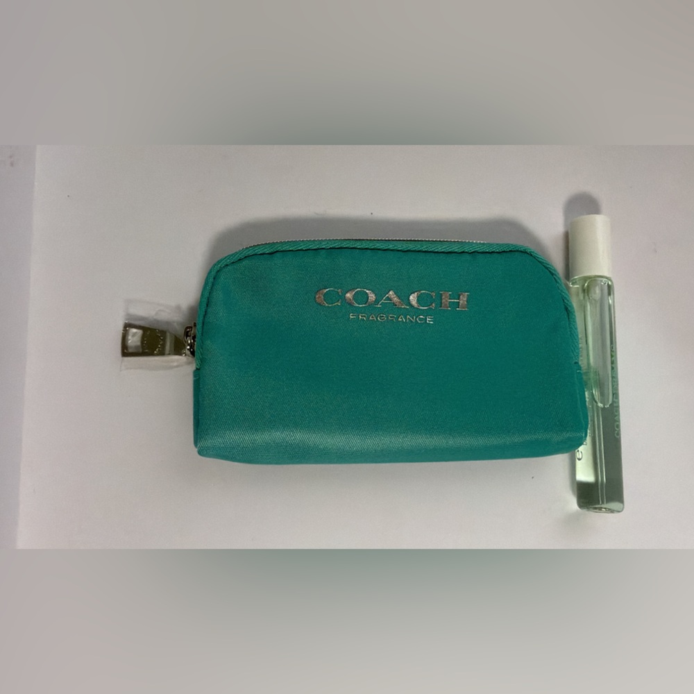New,unused & authentic Coach coin bag with travel size perfumeeeee3